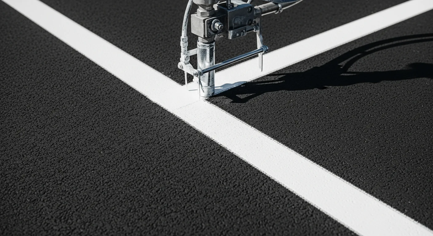 Car park line marking in Christchurch