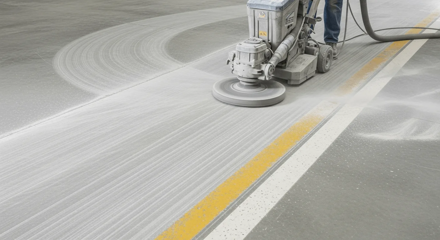 Line removal and concrete grinding